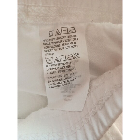 d&co. Capri Pants Size XLT White Elastic Waist - Picture 9 of 9